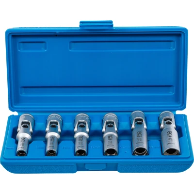 Afbeelding van BGS Universele bougie gewrichtssleutel set zeskant 3/8&quot; 8 16 mm 6 delig