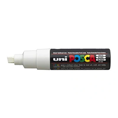 Afbeelding van Uni Ball PC 8K Posca marker, wit