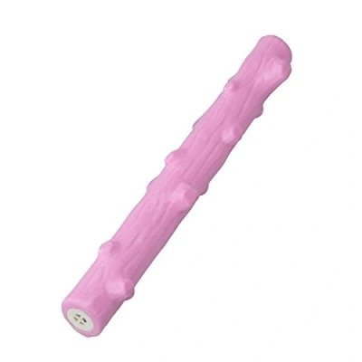 Afbeelding van Ebi Speelgoed Voor Dieren Hond Rubber Stok Met Aardbeien Smaak 30,50cm Roze 1st