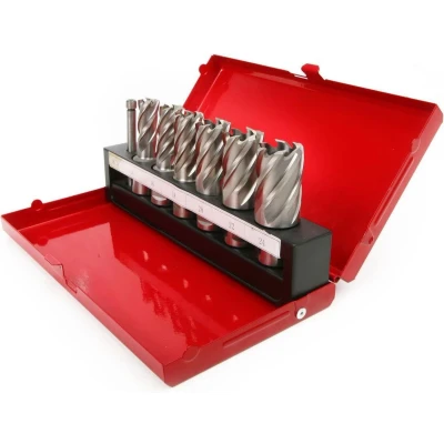 Afbeelding van HBM 7 delige HSS M2 Kernborenset voor magneetboormachine