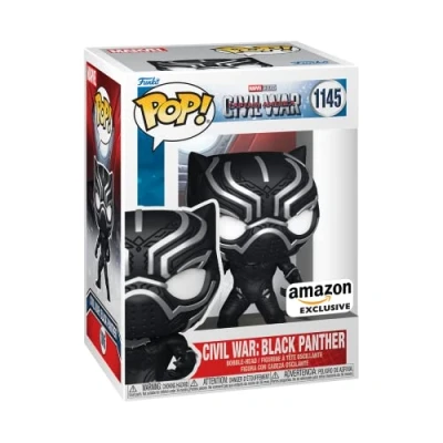 Afbeelding van Funko Pop! Marvel Civil War Captain America Black Panther #1145 Exclusive