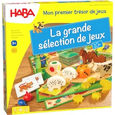 Afbeelding van Haba spelbox Mon premier trésor de jeux (FR) 10 in 1