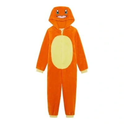 Afbeelding van Pokémon jumpsuit met capuchon voor jongens of meisjes, Eevee, Glumanda, Pikachu, Relaxo, Schiggy, 3 12 jaar, Charmander, 4 Charmander