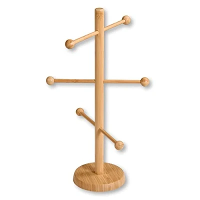 Afbeelding van KESPER Brez&#039;n 58616 worststandaard van bamboe, Ø 15 cm, hoogte 50 bruin