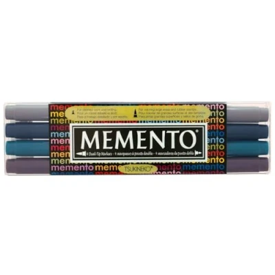 Afbeelding van Tsukineko Memento Markers Dolphin Play (4pcs) (PM 100 018)