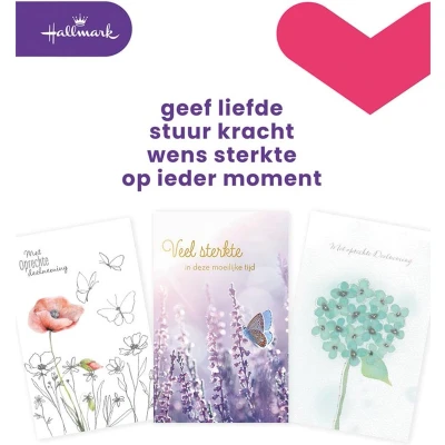 Afbeelding van Hallmark Navulset Wenskaarten, Deelneming, Pak Van 10 Stuks Wenskaarten