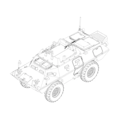Afbeelding van 1:72 Trumpeter 07444 M706 USAF XM706E2 Panzerwagen Plastic Modelbouwpakket
