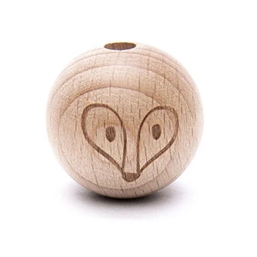 Afbeelding van Durable Houten Kraal Vos 2 Stuks (25 Mm) Babyfournituren
