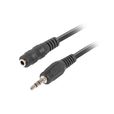Image de Lanberg env. mjfj 10cc 0030 bk câble audio jack stéréo mâle vers 3,5 mm femelle, 3 m noir ca
