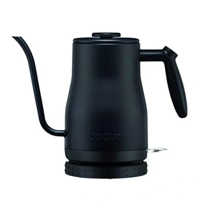 Afbeelding van Bodum 11940 01EURO BISTRO waterkoker met lange tuit van roestvrij staal, 1.200 W, 1,0 l, zwart