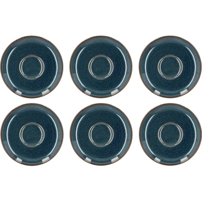 Afbeelding van Villeroy &amp; Boch Crafted Denim Koffieschotel 15cm, Set van 6