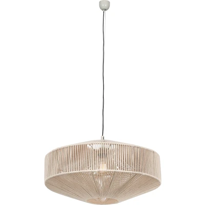 Afbeelding van TRIO SVEA Hanglamp Crèmewit excl. 1x E27 4 W D: 61cm Plafondbevestiging In hoogte verstelbaar