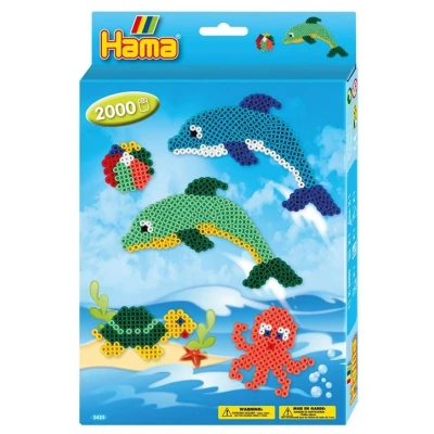 Image de Boîte de perles Hama midi Les dauphins