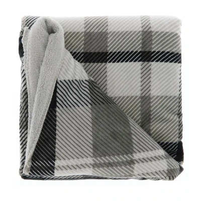 Afbeelding van Unique Living Plaid Huub 130x160cm Dark Grey