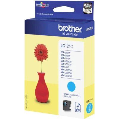 Afbeelding van Brother LC 121C Inktcartridge Cyaan
