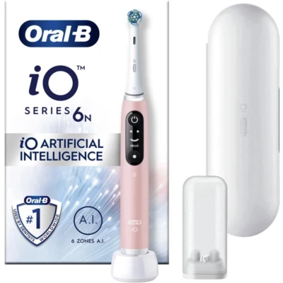 Afbeelding van Oral B iO Series 6N Licht Roze + extra Gentle Care opzetborstel