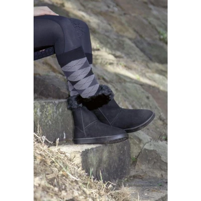 Afbeelding van HKM Allweatherlaars Davos Fur Waterproof Zwart Maat 42