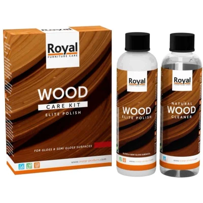 Afbeelding van royal furniture care elite polish wood kit cleaner