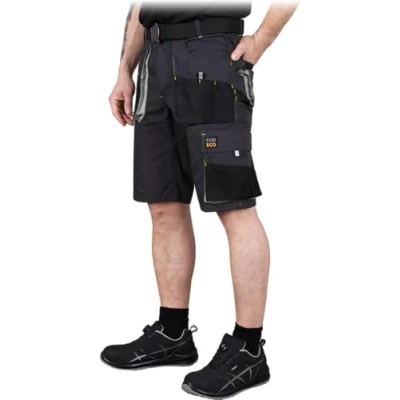 Afbeelding van Reis Foreco TS BJS werkshorts, cargobroek, veiligheidsbroek, werkbroek, tuinshorts, grijs/zwart/lichtgrijs, M