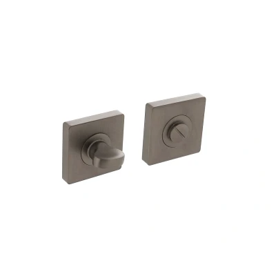 Afbeelding van Intersteel Toiletgarnituur antraciet grijs 55x55x10 mm