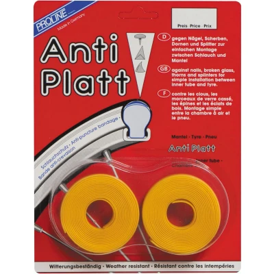 Afbeelding van Proline Anti lekstrip Race 28 Inch X 19 Mm Geel Per 2 Stuks