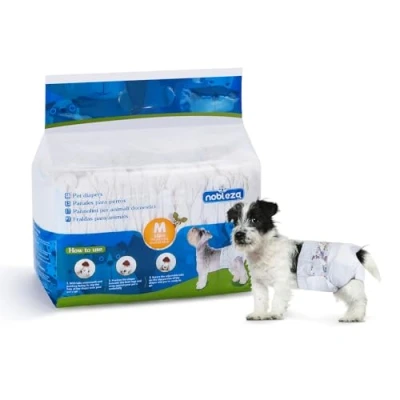 Afbeelding van Nobleza wegwerp hondenluiers Maat M Middelomtrek 26 / 46 cm Honden Luiers hond luier pampers
