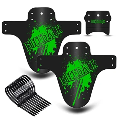 Afbeelding van NICEDACK MTB spatbord, fiets spatbord 2 stuks, fit 26&#039;&#039; 27.5&#039;&#039; 29 inch mountainbike universele spatscherm (Groene)