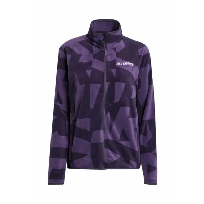 Afbeelding van adidas Terrex Multi Printed Fleece Ritsjack Dames Bruin XS