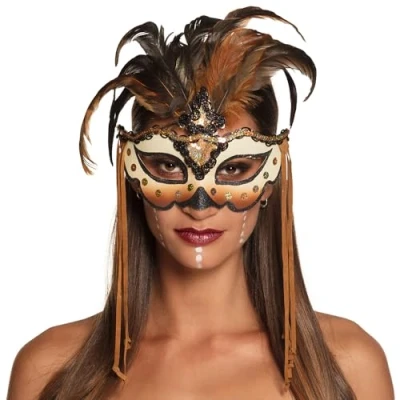 Afbeelding van Boland Oogmasker Voodoo Mamba Volwassenen Halloween accessoire Horror