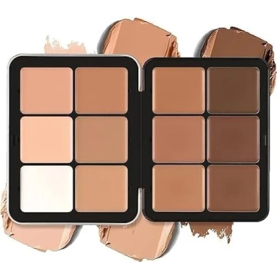 Afbeelding van 16/12 kleuren Carla Secret Concealer Make uppalet, crème blush palet, lange houdbaarheid Full Coverage Makeup voor een onberispelijke huid (1#, 12 kleuren)