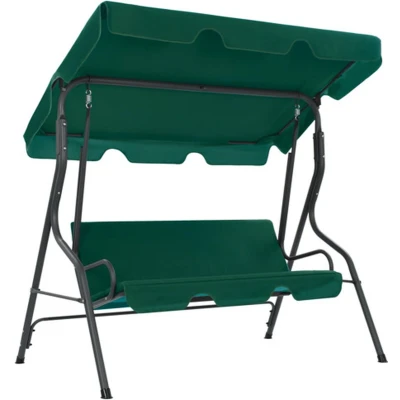 Afbeelding van Schommelbank 170x110x153 cm stof groen