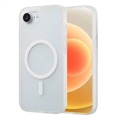 Afbeelding van imoshion Hoesje Geschikt voor iPhone 16e Color Guard Backcover MagSafe Wit