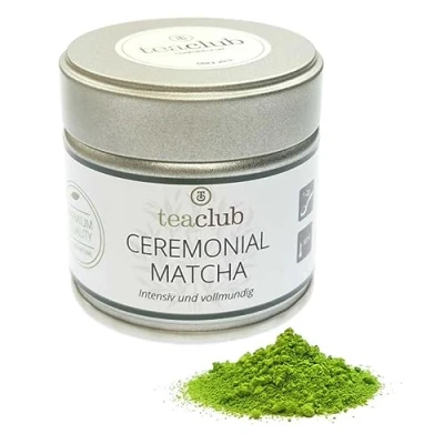Afbeelding van Japanse matcha van ceremoniële kwaliteit 30 g, eerste oogst Tencha bladeren, Kagoshima groene theepoeder, TeaClub