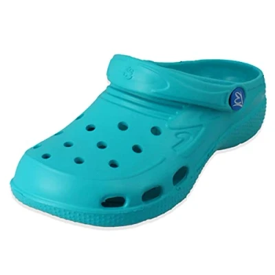 Afbeelding van Beck Clogs Clogs, Dames, Maat: 37, Turquoise Kunststof