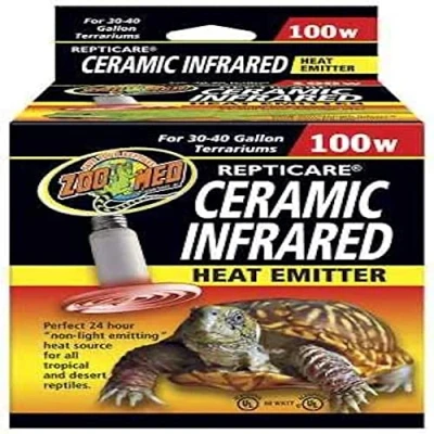 Afbeelding van GEZOOMD Infrarood verwarmingslamp 100 W Voor terrarium