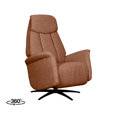 Afbeelding van LABEL51 Oslo Fauteuil Oranje Boucle