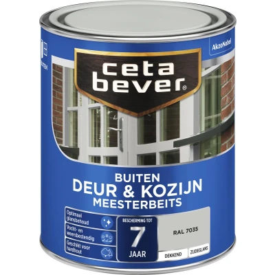 Afbeelding van Ceta Bever Dekkend Meesterbeits RAL 7035 Zijdeglans Blanke lak &amp; Beits