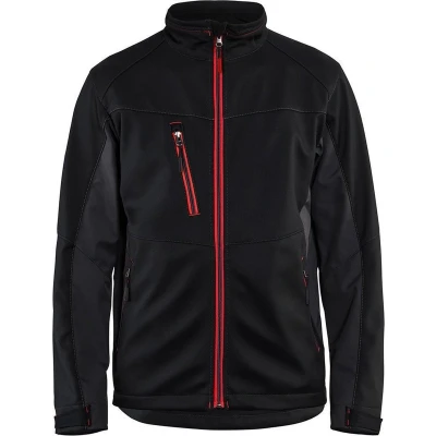 Afbeelding van Blaklader Softshell Jack 4950 2516 Zwart/Rood