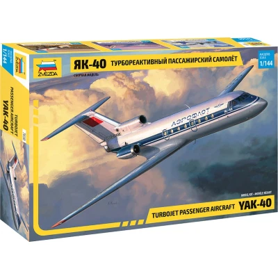 Afbeelding van 1:144 Zvezda 7030 Turbojet Passenger Aircraft Yak 40 Plastic Modelbouwpakket