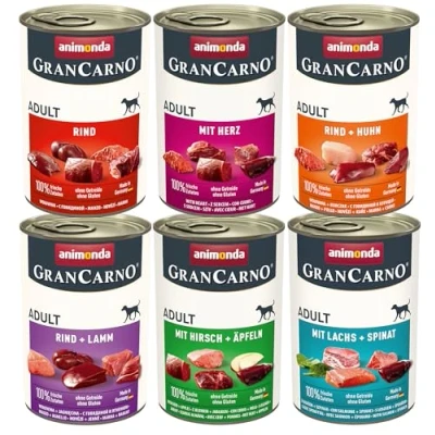 Afbeelding van Animonda GranCarno Original 12 x 400 g Hartige Selectie (6 Soorten)