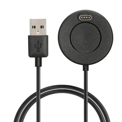 Afbeelding van kwmobile USB oplaadkabel geschikt voor Garmin Forerunner 55 / 255 Music vivoactive 5 kabel Laadkabel smartwatch in zwart