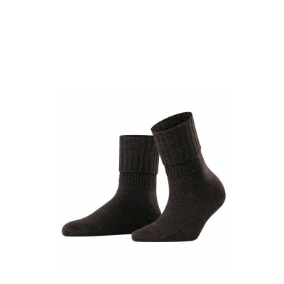 Afbeelding van FALKE Striggings Rib warme dikke merinowol sokken dames grijs Maat 39 42