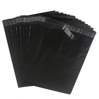 Afbeelding van HVDHYY 20 stuks verzendzakken van kunststoffolie, 40 cm x 50 cm, voor kleding en goederen, waterdicht, ondoorzichtig, zelfklevend, scheurvast, zwart