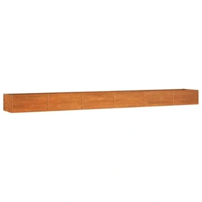 Afbeelding van Plantenbak verhoogd 600x80x45 cm cortenstaal roestig