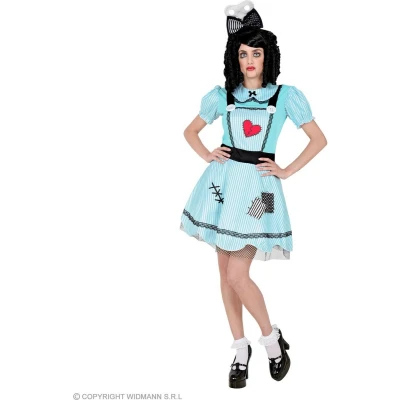 Afbeelding van Widmann Pop Kostuum Schattige Freaky Vrouw Blauw XL Halloween Verkleedkleding
