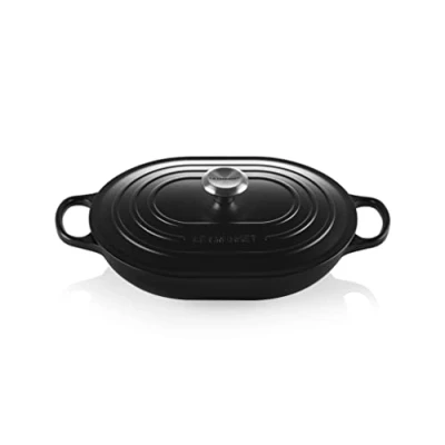 Afbeelding van Le Creuset Braadpan Oblong Signature Mat Zwart 3.4 Liter