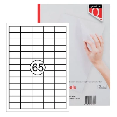 Afbeelding van Etiket Quantore 38X21.2mm 975stuks