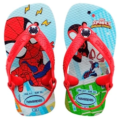 Afbeelding van Havaianas Baby Marvel Uniseks babysandalen, Blauw/Rood
