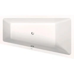 Afbeelding van Duravit No.1 bad acryl wit met rugsteun rechts 1700 x 1000