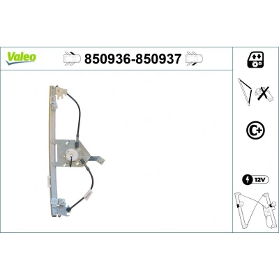 Afbeelding van Valeo Raammechanisme 850936